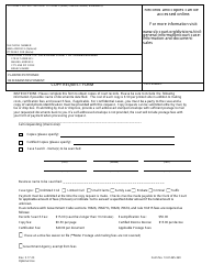 Document preview: Form 13-01465-360 Copy Request Form - County of San Bernardino, California