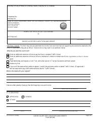 Document preview: Form 21286 Good Cause Declaration and Order - County of San Bernardino, California