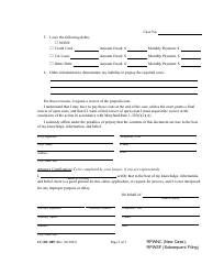 Form CC-DC-089 Request for Waiver of Prepaid Costs - Maryland, Page 2