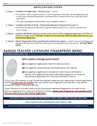 Form 6A Application for Kansas Restricted Career and Technical Education Certificate - Kansas, Page 2