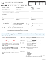 Form 6A Application for Kansas Restricted Career and Technical Education Certificate - Kansas, Page 3