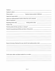 Judicial &amp; Gubernatorial Background Information Form - Kansas, Page 13