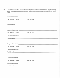 Judicial &amp; Gubernatorial Background Information Form - Kansas, Page 20