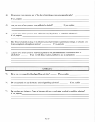 Judicial &amp; Gubernatorial Background Information Form - Kansas, Page 25