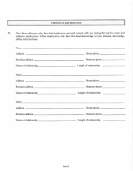 Judicial &amp; Gubernatorial Background Information Form - Kansas, Page 26