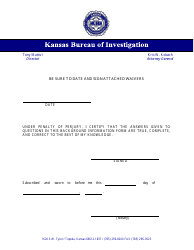 Judicial &amp; Gubernatorial Background Information Form - Kansas, Page 29