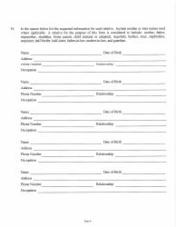 Judicial &amp; Gubernatorial Background Information Form - Kansas, Page 4