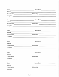 Judicial &amp; Gubernatorial Background Information Form - Kansas, Page 5