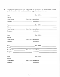 Judicial &amp; Gubernatorial Background Information Form - Kansas, Page 6