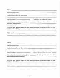 Judicial &amp; Gubernatorial Background Information Form - Kansas, Page 9