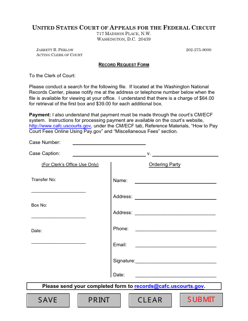 Records Requests Form Download Pdf