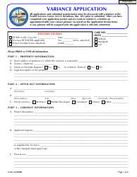 Document preview: Form D-26 Variance Application - City of Glendale, California