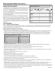 Schedule M1SA Minnesota Itemized Deductions - Minnesota, Page 2