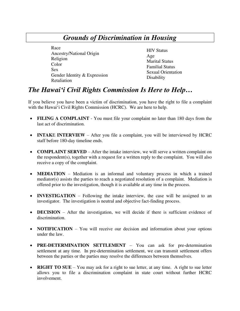 Pre-complaint Questionnaire - Real Property Transactions - Hawaii, Page 2
