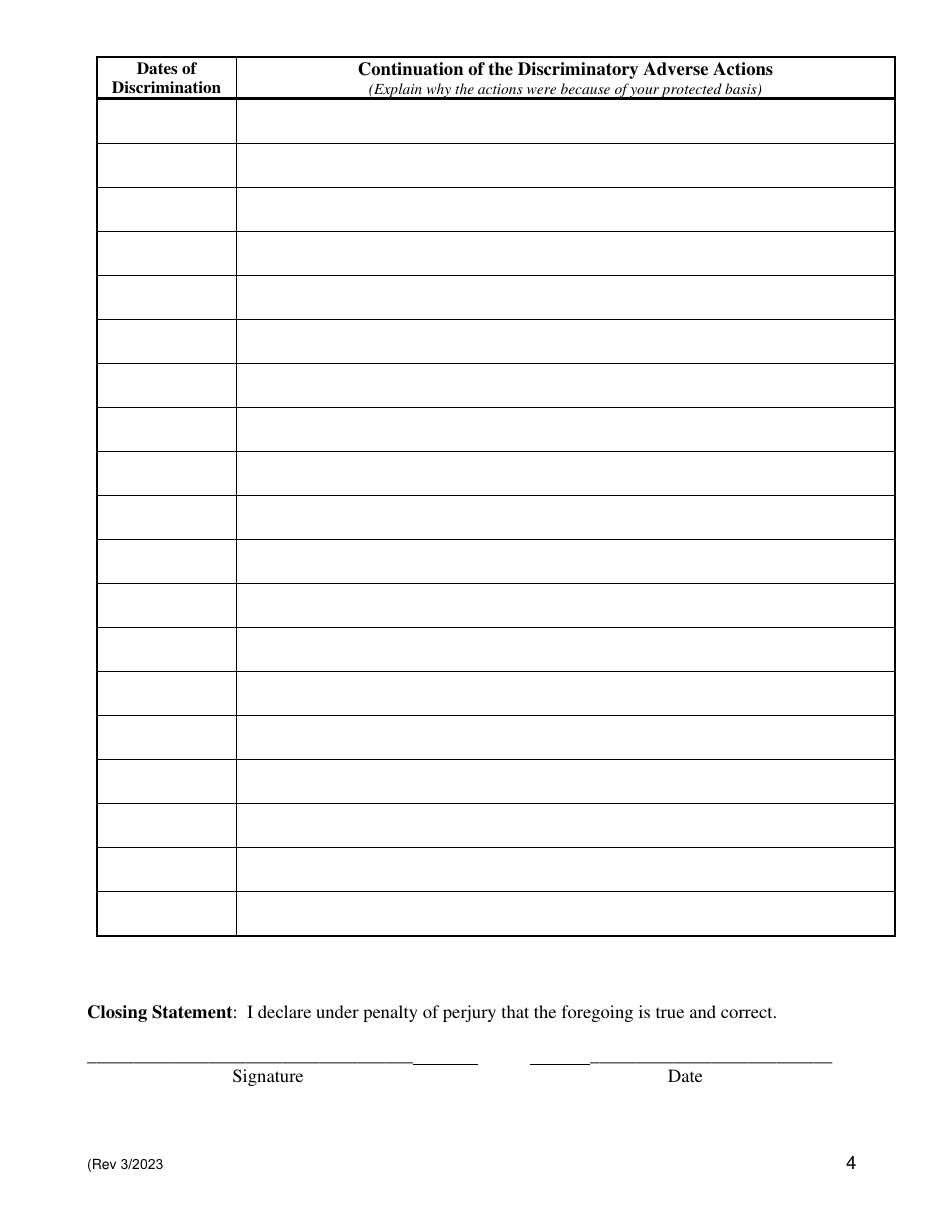 Pre-complaint Questionnaire - Real Property Transactions - Hawaii, Page 6