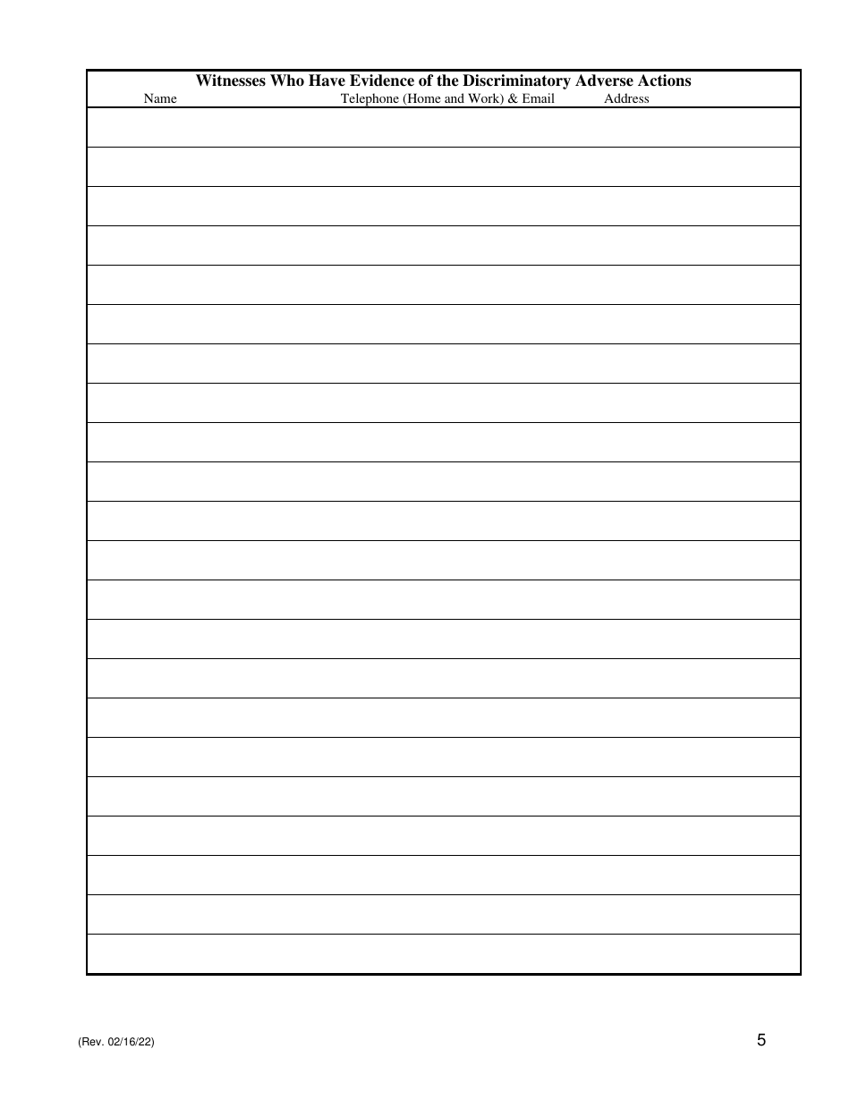 Pre-complaint Questionnaire - Real Property Transactions - Hawaii, Page 7