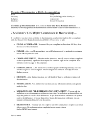 Pre-complaint Questionnaire - Public Accommodations/Access to State and State Funded Services - Hawaii, Page 2