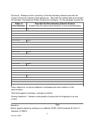 Pre-complaint Questionnaire - Public Accommodations/Access to State and State Funded Services - Hawaii, Page 6