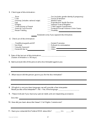 Pre-complaint Questionnaire - Employment - Hawaii, Page 4