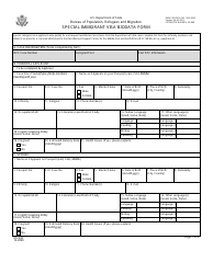 Document preview: Form DS-234 Special Immigrant Visa Biodata Form
