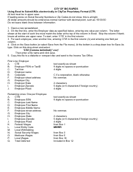 Form BRW-3 Employer&#039;s Annual Reconciliation of Income Tax Withheld - City of Big Rapids, Michigan, Page 4