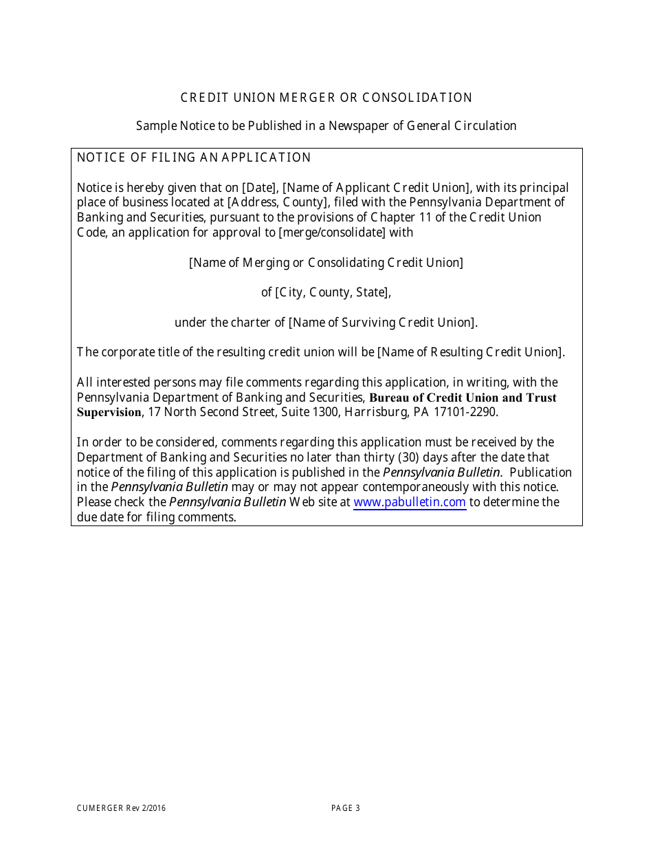 Articles of Merger - Pennsylvania, Page 3