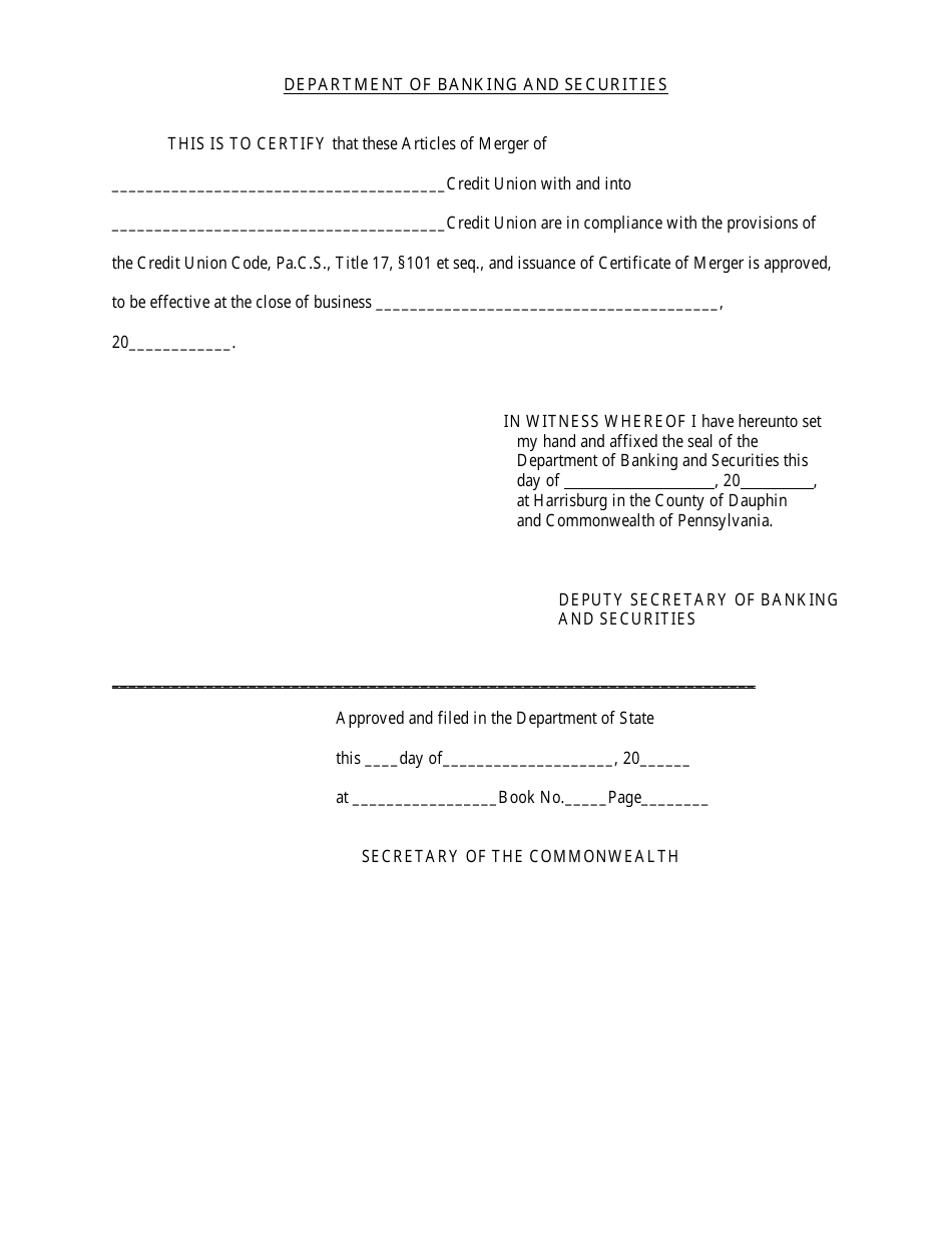 Articles of Merger - Pennsylvania, Page 8