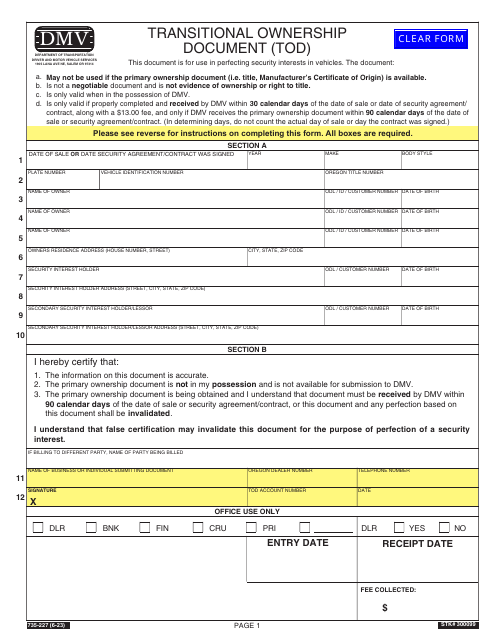 Form 735-227  Printable Pdf
