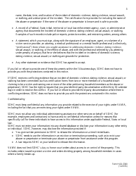Form HUD-5380 Notice of Occupancy Rights Under the Violence Against Women Act - City of San Diego, California, Page 3