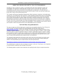 Instructions for Gross Receipts Reporting Location and the Appropriate Tax Rate - New Mexico, Page 3