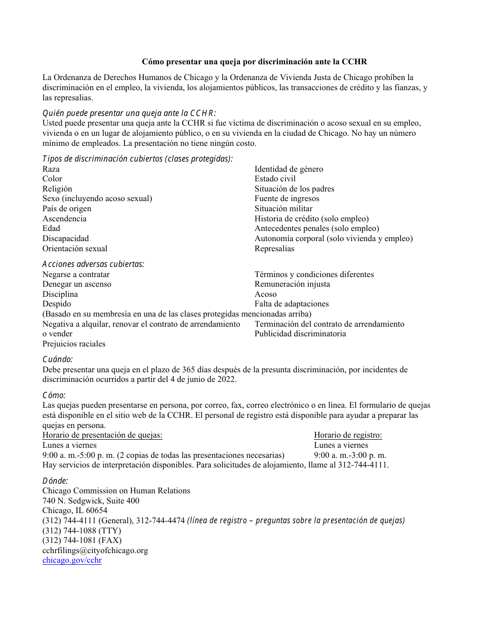 Formulario De Solicitud De Certificacion De Visa U Y Visa T - City of Chicago, Illinois (Spanish), Page 3