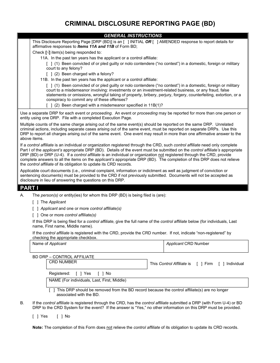 Form BD (SEC1490) Uniform Application for Broker-Dealer Registration, Page 18