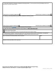 Form 101 Articles of Amendment for a Domestic Business Corporation - Rhode Island, Page 3