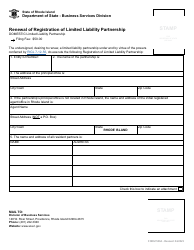 Form 500A Renewal of Registration for Limited Liability Partnership - Rhode Island, Page 2