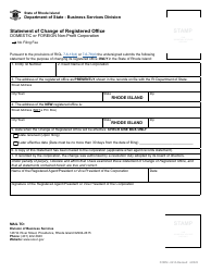 Form 641A Statement of Change of Registered Office - Domestic or Foreign Non-profit Corporation - Rhode Island, Page 2