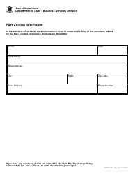 Form 611 Application for Certificate of Conversion - Domestic Business Corporation, Non-profit Corporation, Limited Partnership, Limited Liability Partnership or Limited Liability Company - Rhode Island, Page 4