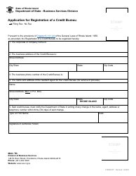 Form 657 Application for Registration of a Credit Bureau - Rhode Island, Page 2