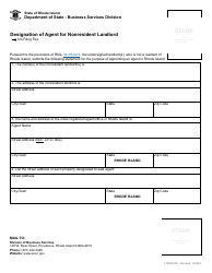 Form 658 Designation of Agent for Nonresident Landlord - Rhode Island, Page 2