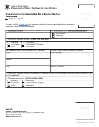 Form 669 Assignment of an Application for a Service Mark or Trademark - Rhode Island, Page 2
