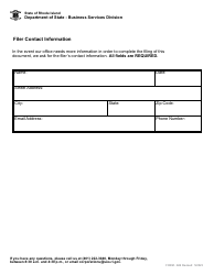 Form 669 Assignment of an Application for a Service Mark or Trademark - Rhode Island, Page 4