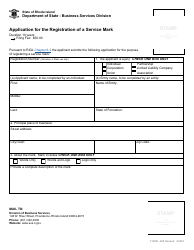 Form 665 Application for the Registration of a Service Mark - Rhode Island, Page 3