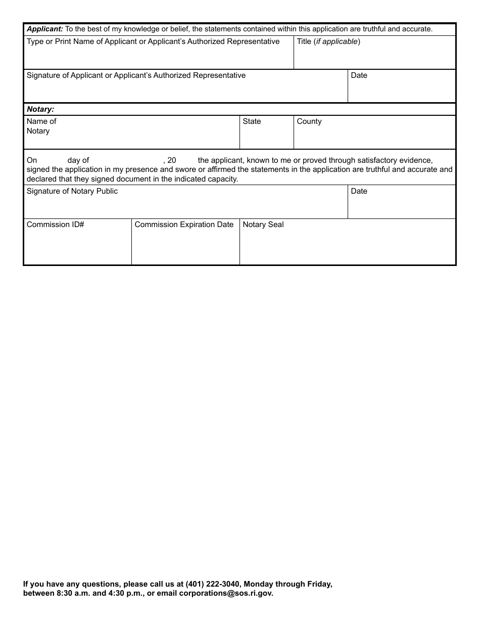 Form 667 Renewal of Application of Registration of a Service Mark or Trademark - Rhode Island, Page 4