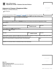 Form 643A Statement of Change of Registered Office - Domestic or Foreign Partnership - Rhode Island, Page 2