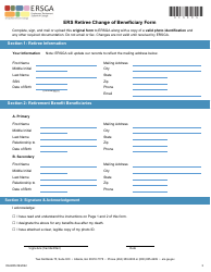 Form D-6ERS Ers Retiree Change of Beneficiary Form - Georgia (United States), Page 3