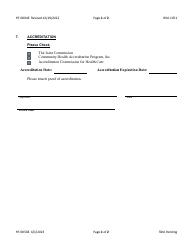 Form HF-0058E Report of Home Health Accreditation for Certificate of Need Exemption Federal Energy Employees Occupational Compensation Program Act of 20000 (Eeoicpa) - Tennessee, Page 2