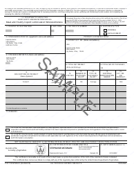 Document preview: FSIS Form 9060-5 Meat and Poultry Export Certificate of Wholesomeness - Sample
