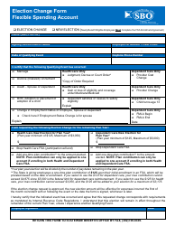 Document preview: Election Change Form - Flexible Spending Account - Delaware, 2024