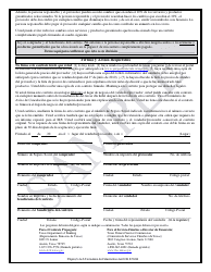 Declaracion De Bienes Y Servicios Funebres Seleccionados - Sample - Texas (Spanish), Page 5