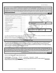 Contrato De Beneficios Funebres Prepagados Mediante Fondos De Un Seguro - Sample - Texas (Spanish), Page 2