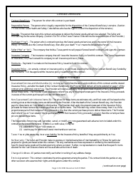 Insurance Funded Prepaid Funeral Benefits Contract - Sample - Texas, Page 3